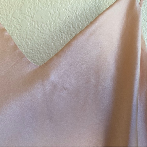 Agent Provocateur Edenn Silk Embroidered Peach Pink Blush Chemise Slip Dress - Picture 10 of 14